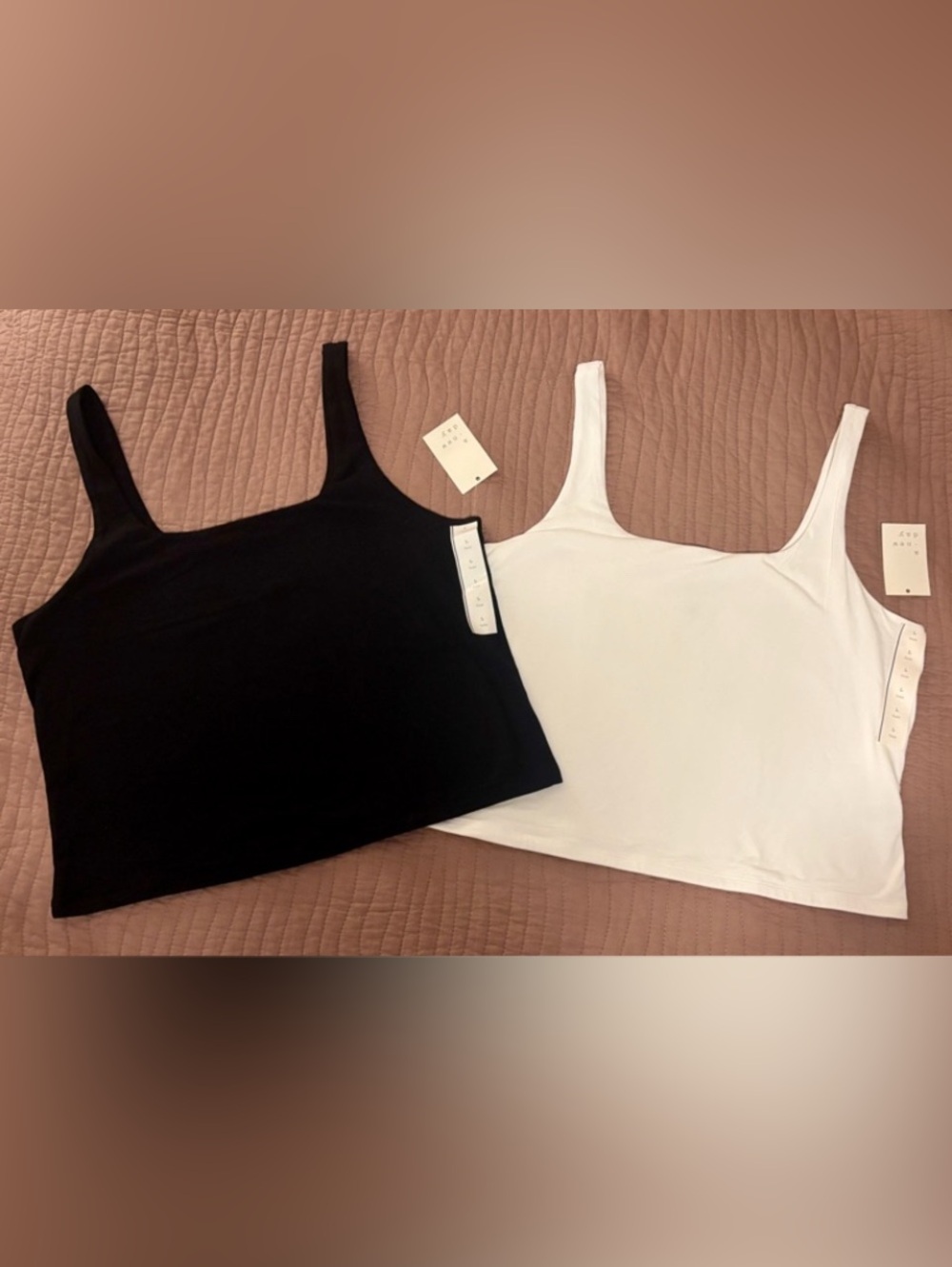 Bundle A new day Black & White Tank Top size L. New with tags 🏷️